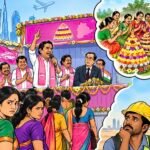 దుబాయ్‌ బతుకమ్మ వేడుకల్లో రాజకీయ దుమారం!