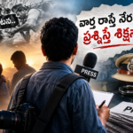 వార్త రాస్తే నేరమా.. ప్రశ్నిస్తే శిక్షనా?